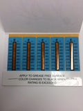 E TEMPERATURE MEASURING INDICATORS TEMP STRIPS TMG.08.E
