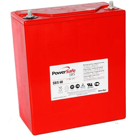 BATTERY PowerSafe SBS-60 Sealed Lead Acid Battery 12.0v 51.0Ah BAT.SBS.60